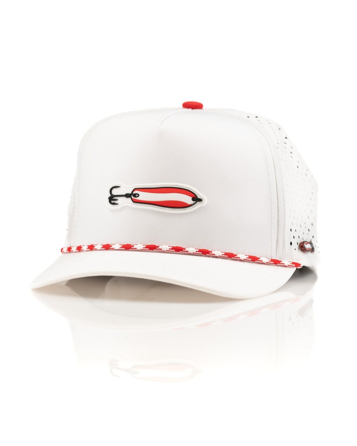 Dare Devil Spoon White - Perforated Rope Hat - Club Rehab
