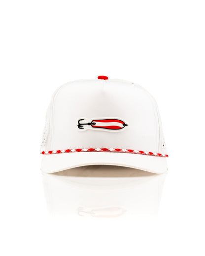 Dare Devil Spoon White - Perforated Rope Hat - Club Rehab