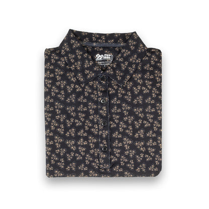 Dark Floral Women's (Sleeveless) Polos - S - Club Rehab