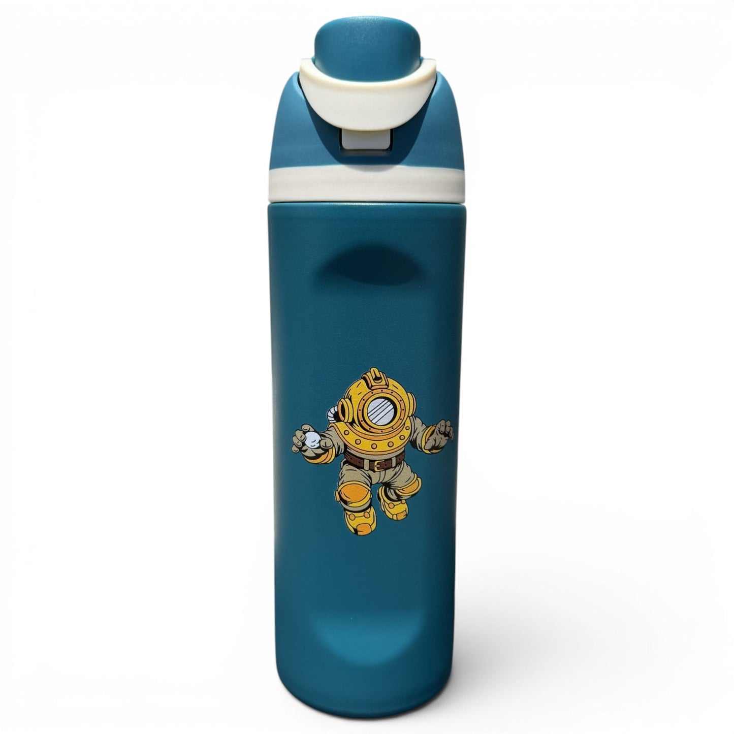 Deep Dive Hydration Bottle | 24oz Insulated Stainless Steel | Flip Straw Lid w/ Handle - Club Rehab