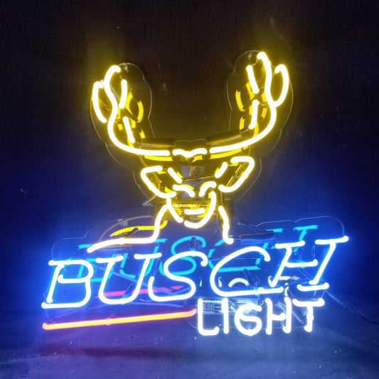 Deer Busch Light Beer Neon Signs Light - Club Rehab