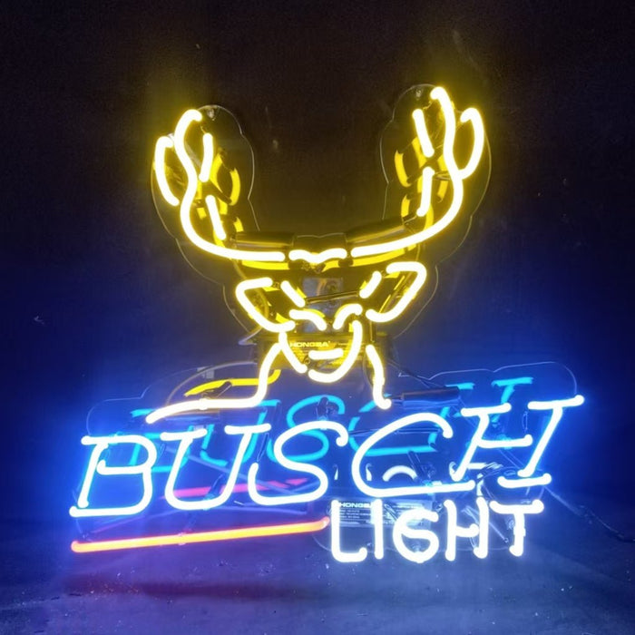 Deer Busch Light Beer Neon Signs Light - Club Rehab