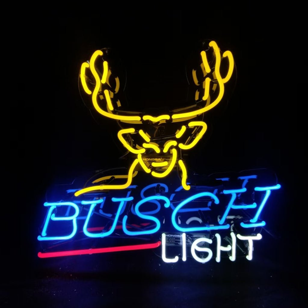 Deer Busch Light Beer Neon Signs Light - Club Rehab