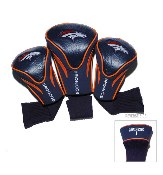 Denver Broncos NFL Contour 3 Pack Headcovers - Club Rehab
