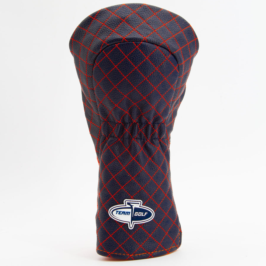 Denver Broncos split quilted driver cover, back view