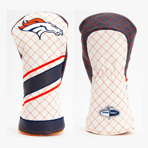 Denver Broncos gesteppte Driver-Schlägerhaube im Streifendesign