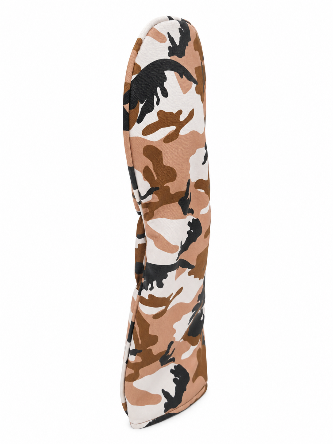 Desert camo golf headcovers driver side on white background