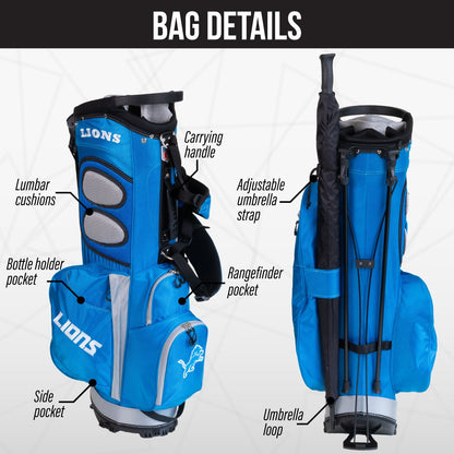 Detroit Lions Fairway Stand Bag - Image 2 - Club Rehab