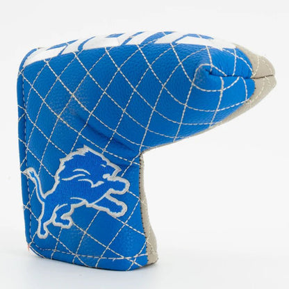 Detroit Lions Quilted Headcovers – One Pride Collection - Blade Putter Split - Club Rehab