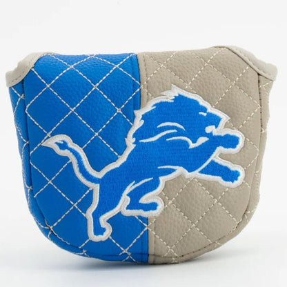 Detroit Lions Quilted Headcovers – One Pride Collection - Mallet Putter Split - Club Rehab