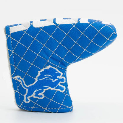 Detroit Lions Quilted Headcovers – One Pride Collection - Blade Putter Solid - Club Rehab