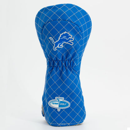 Detroit Lions Solid Driver quilted headcover, back view