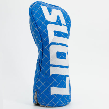 Detroit Lions Solid Driver quilted headcover, angled view