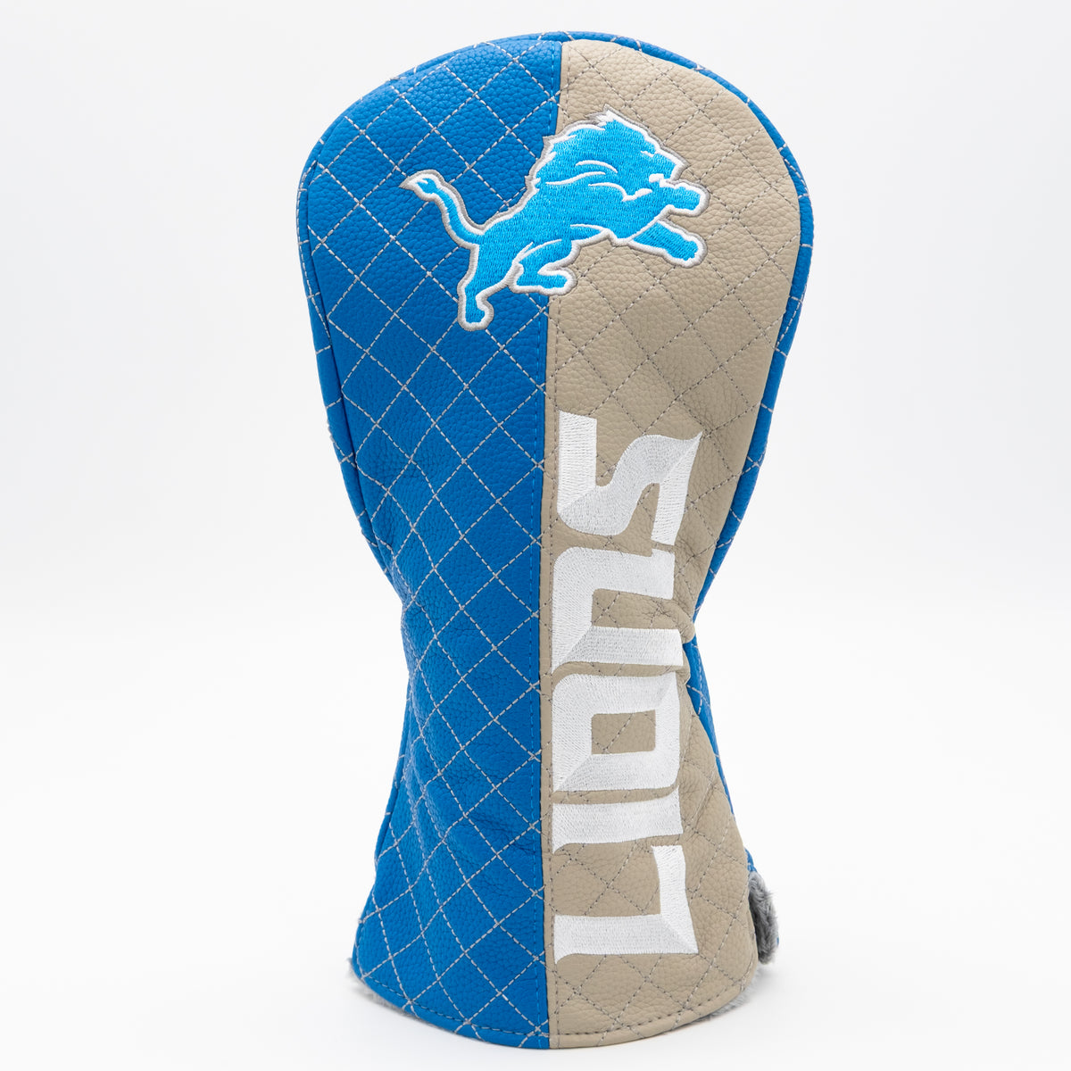 Detroit Lions Split Driver quilted headcover, front view