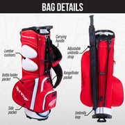 Detroit Red Wings Fairway Stand Bag - Image 2 - Club Rehab