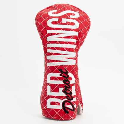 Detroit Red Wings solid driver quilted golf headcover