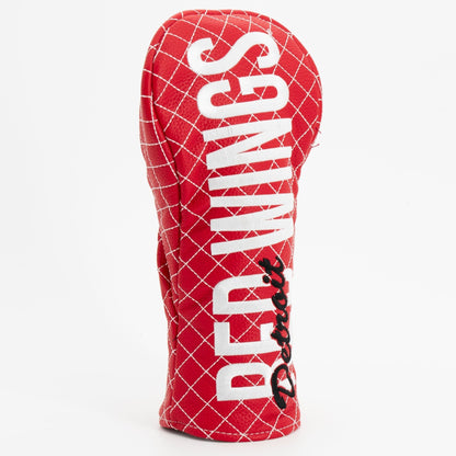 Detroit Red Wings solid fairway quilted golf headcover alternate view