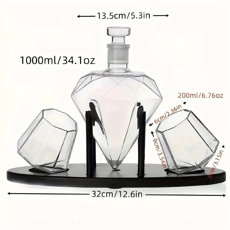 Diamond Decanter Gift Set - Club Rehab