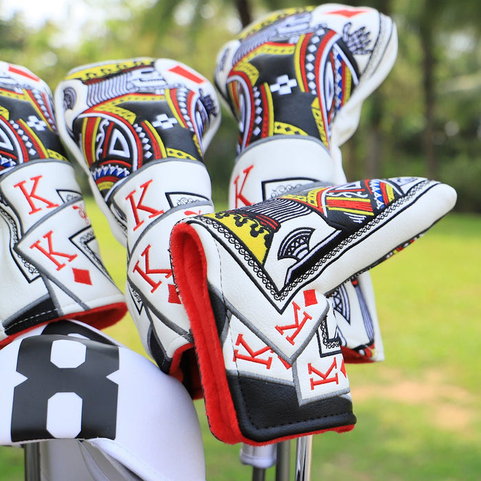 Diamond King Headcovers (Driver / Fairway / Hybrid + Optional Blade Putter) - SAVE on Bundle 3 - Piece Set: Driver + Fairway + Hybrid - Club Rehab