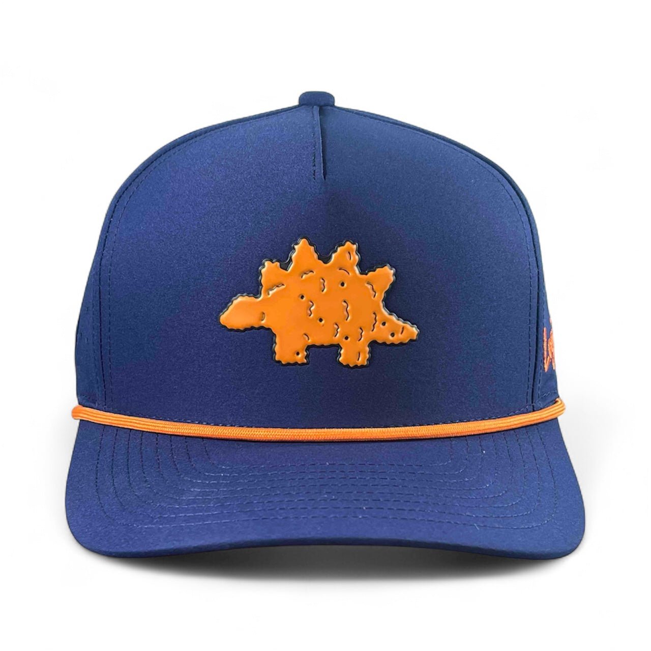 Dino Nugget Golf Hat | Snapback Cap | Built-in Magnetic Ball Marker Holder + Marker Included | Dinosaur Chicken | Adjustable - Club Rehab