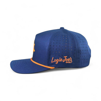 Dino Nugget Golf Hat | Snapback Cap | Built-in Magnetic Ball Marker Holder + Marker Included | Dinosaur Chicken | Adjustable - Club Rehab