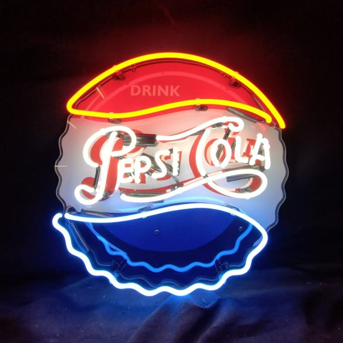 Drink Pepsi Cola Classic Logo Neon Signs - Club Rehab