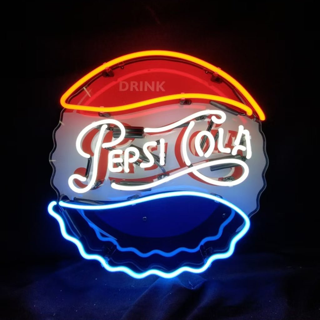 Drink Pepsi Cola Classic Logo Neon Signs - Club Rehab