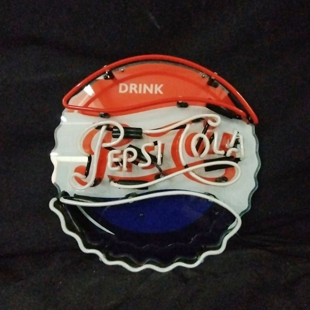 Drink Pepsi Cola Classic Logo Neon Signs - Club Rehab