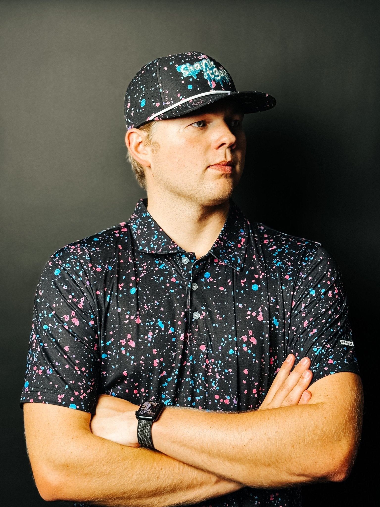 Drippy Black Paint Hat - Club Rehab