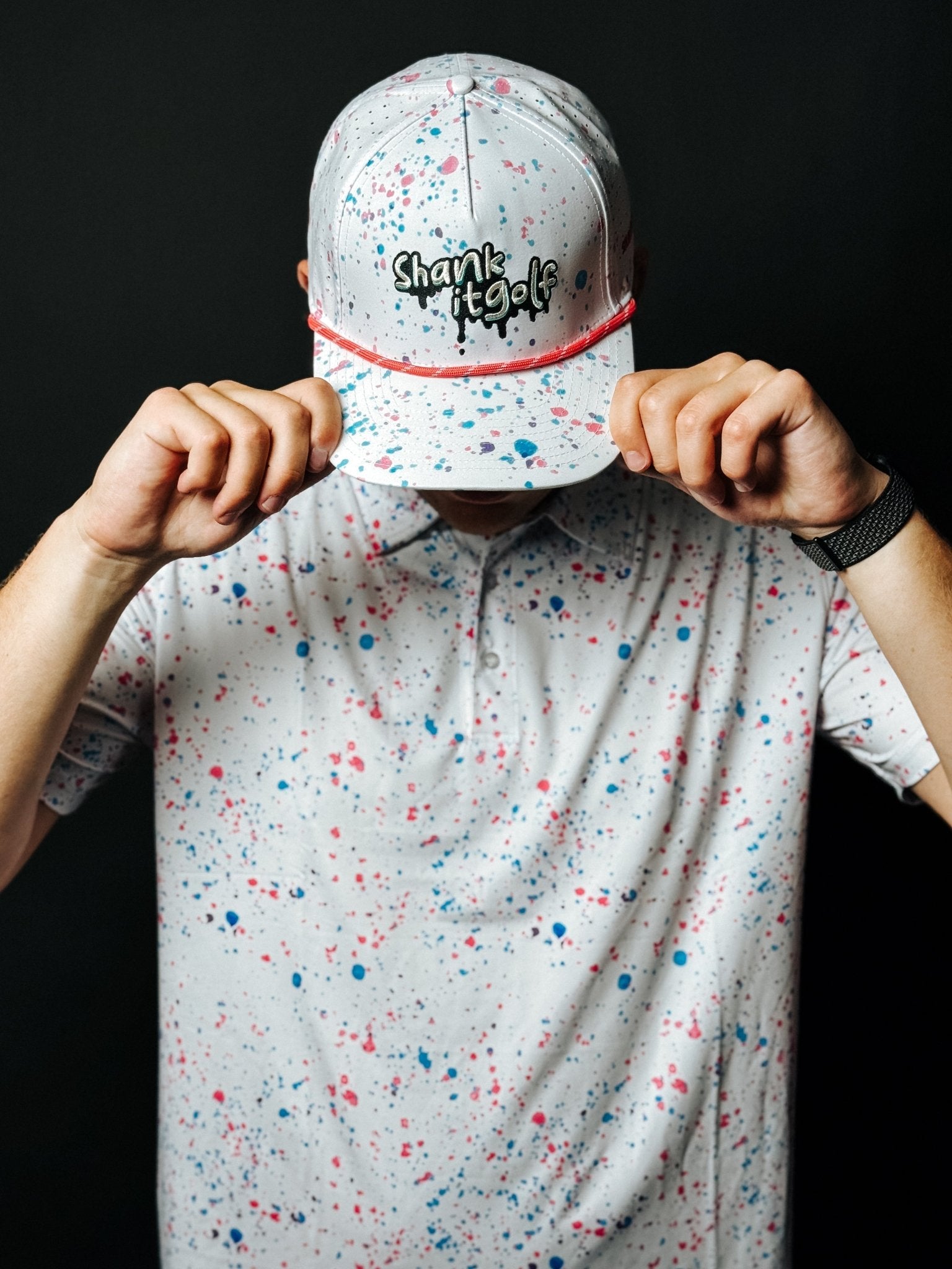 Drippy White Paint Hat - Club Rehab