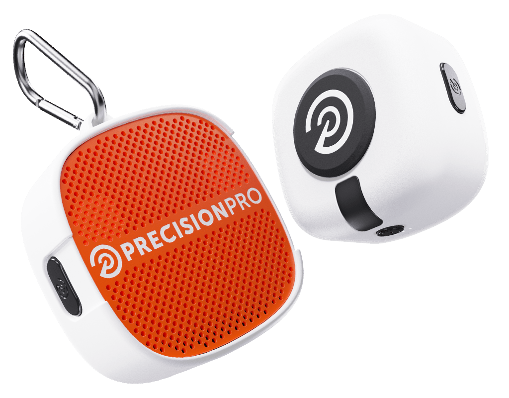 DUO GPS GOLF SPEAKER - Orange Full Logo - Club Rehab