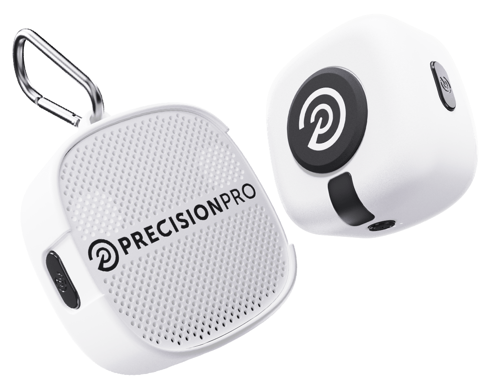 DUO GPS GOLF SPEAKER - White Full Logo - Club Rehab