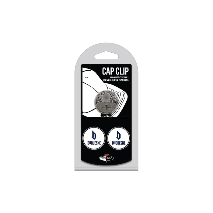 DUQUESNE hat clip with two golf ball markers