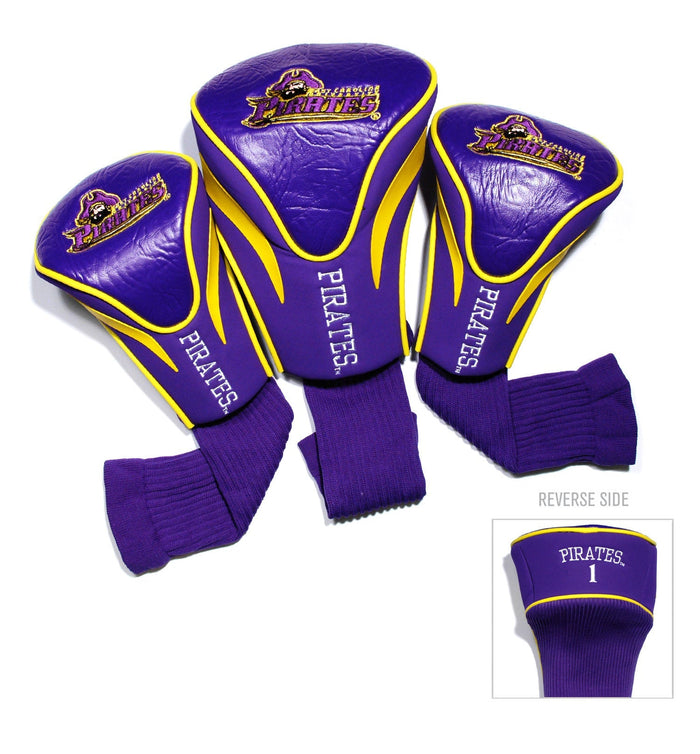 East Carolina Pirates 3 Pack Contour Sock Headcovers - Club Rehab