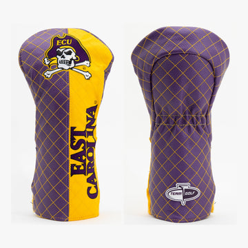 East Carolina Pirates Gestepptes Driver-Golf-Headcover (Split-Design)