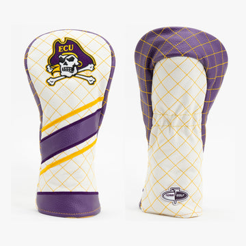 East Carolina Pirates Gestepptes Fairway-Holz-Headcover im Streifendesign