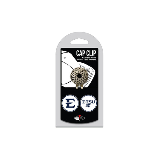 EAST TENN ST hat clip with two golf ball markers