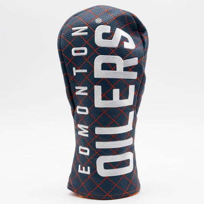 Edmonton Oilers solid fairway quilted golf headcover
