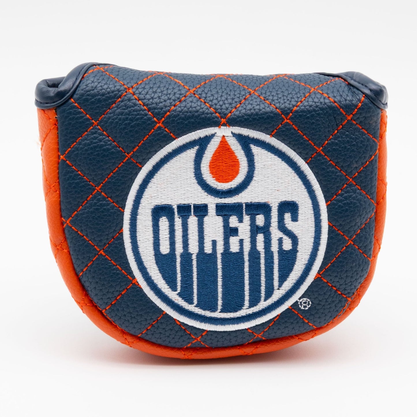 Edmonton Oilers solid mallet putter quilted golf headcover