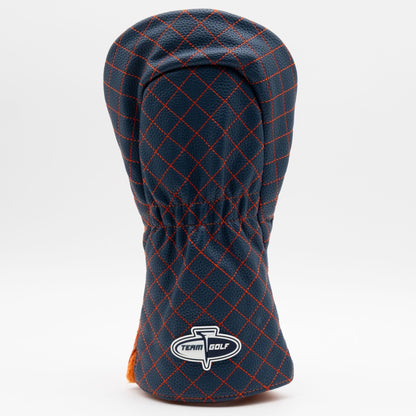 Edmonton Oilers split driver quilted golf headcover alternate view