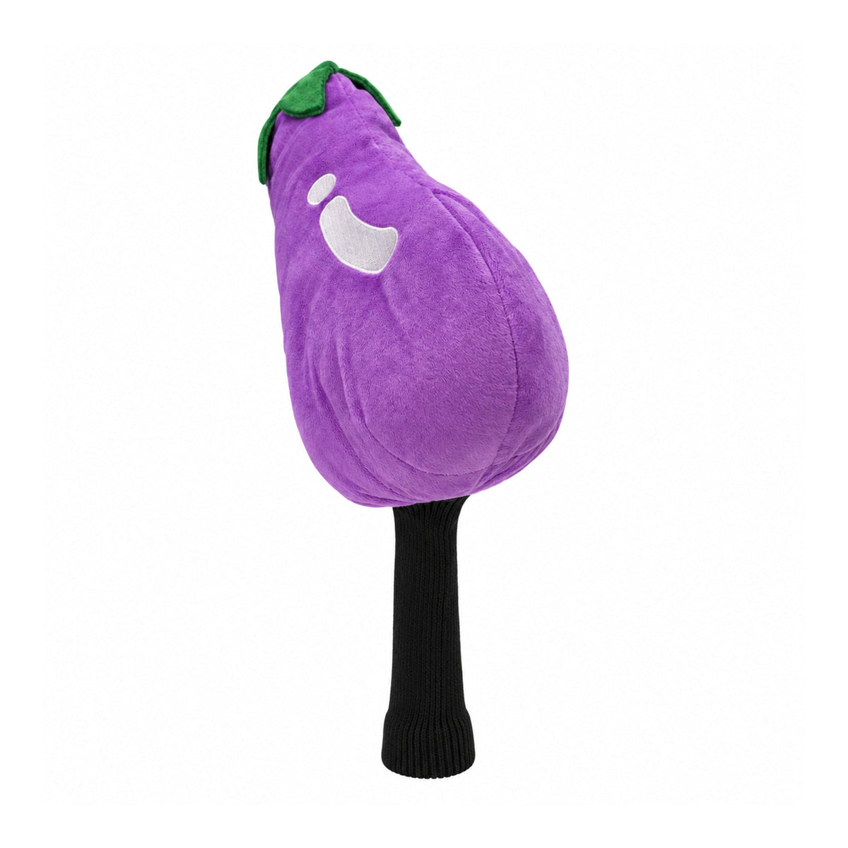 Eggplant driver headcover, end view