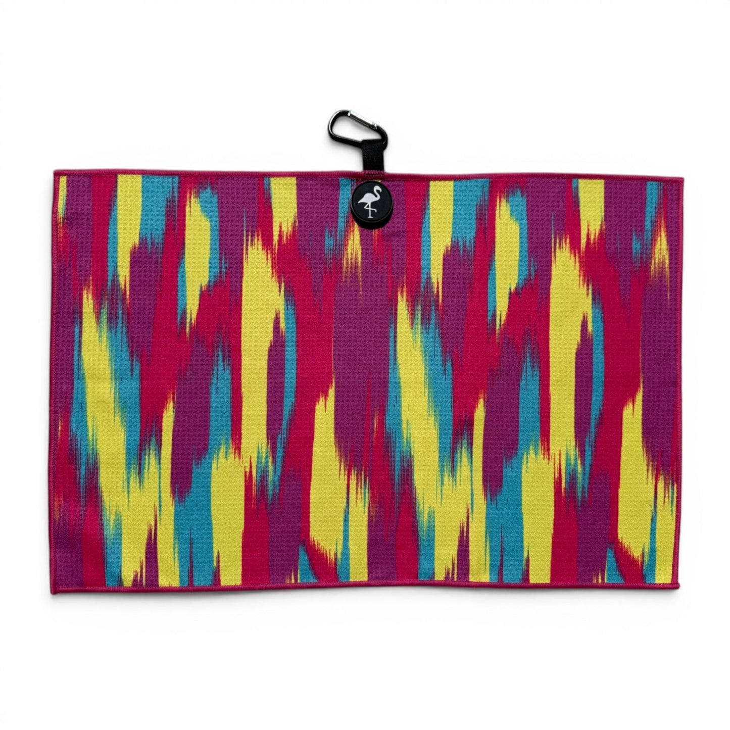 Electric Mirage Golf Towel | 24” x 16” Microfiber Towel | Magnetic Clip & Carabiner | Premium Golf Accessory - Club Rehab