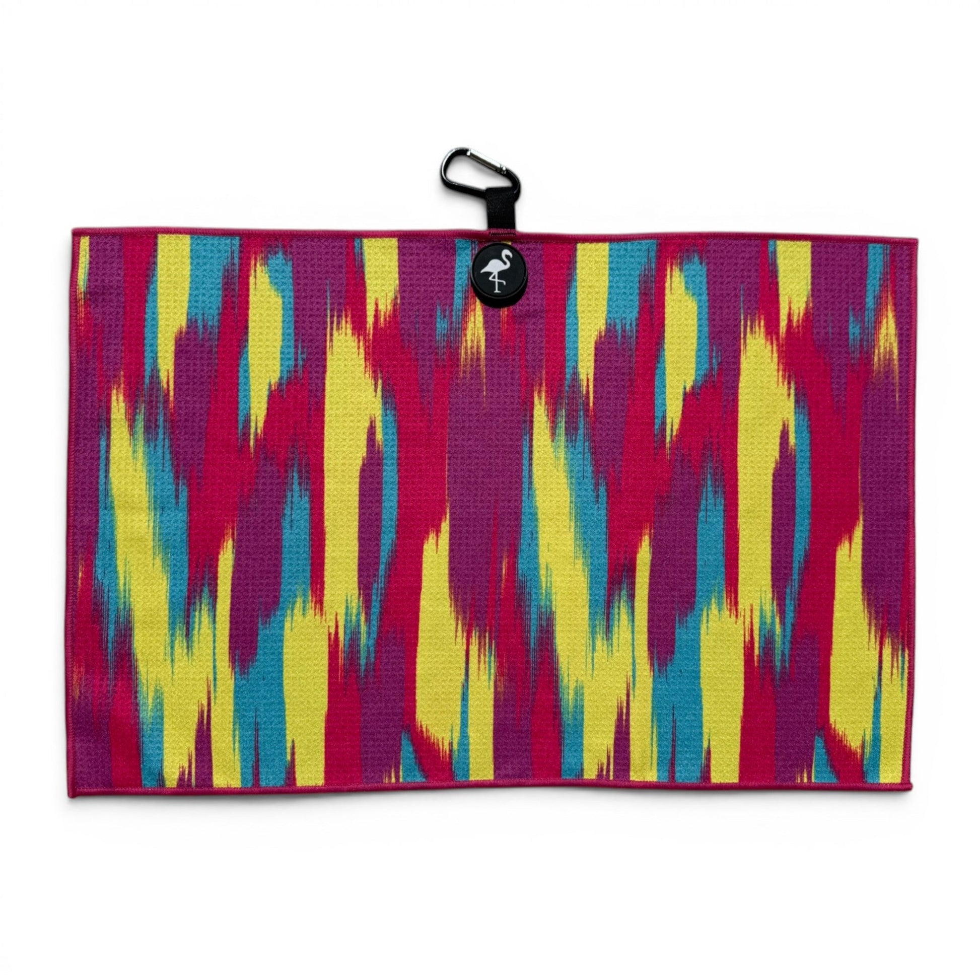 Electric Mirage Golf Towel | 24” x 16” Microfiber Towel | Magnetic Clip & Carabiner | Premium Golf Accessory - Club Rehab