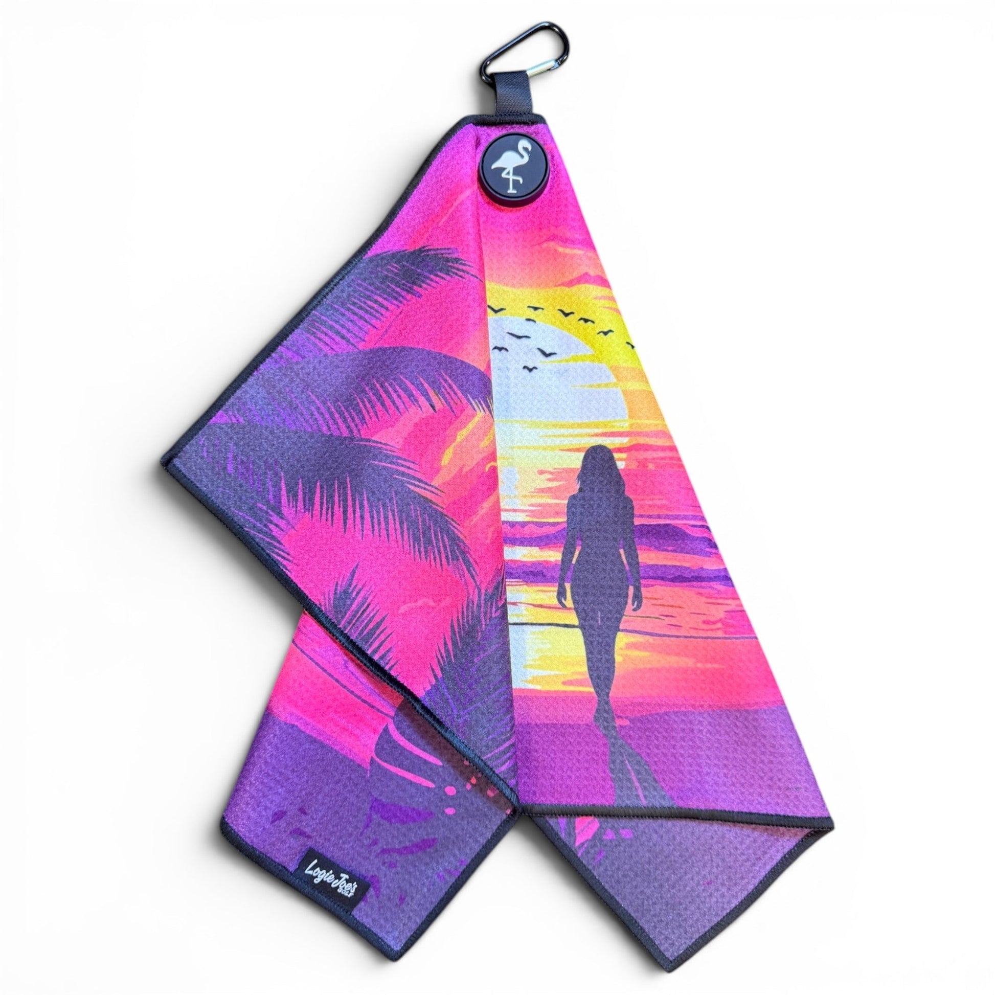 Endless Summer Golf Towel | 24” x 16” Microfiber Towel | Magnetic Clip & Carabiner | Premium Golf Accessory - Club Rehab