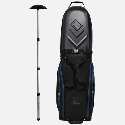 Enforcer Golf Travel Bag | Unrivaled Hard Top Durability - Black/Blue w/North Pole - Club Rehab