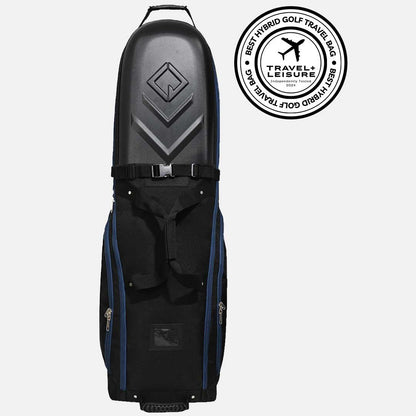 Enforcer Golf Travel Bag | Unrivaled Hard Top Durability - Black/Blue - Club Rehab