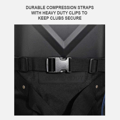 Enforcer Golf Travel Bag | Unrivaled Hard Top Durability - Black/Blue - Club Rehab