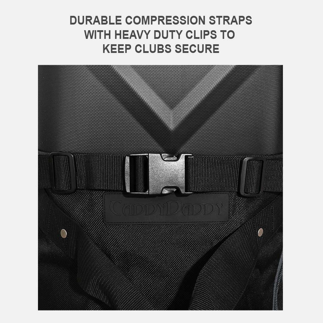 Enforcer Golf Travel Bag | Unrivaled Hard Top Durability - Black/Grey - Club Rehab