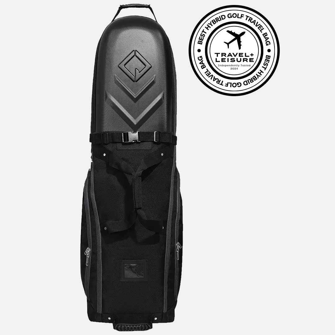 Enforcer Golf Travel Bag | Unrivaled Hard Top Durability - Black/Grey - Club Rehab