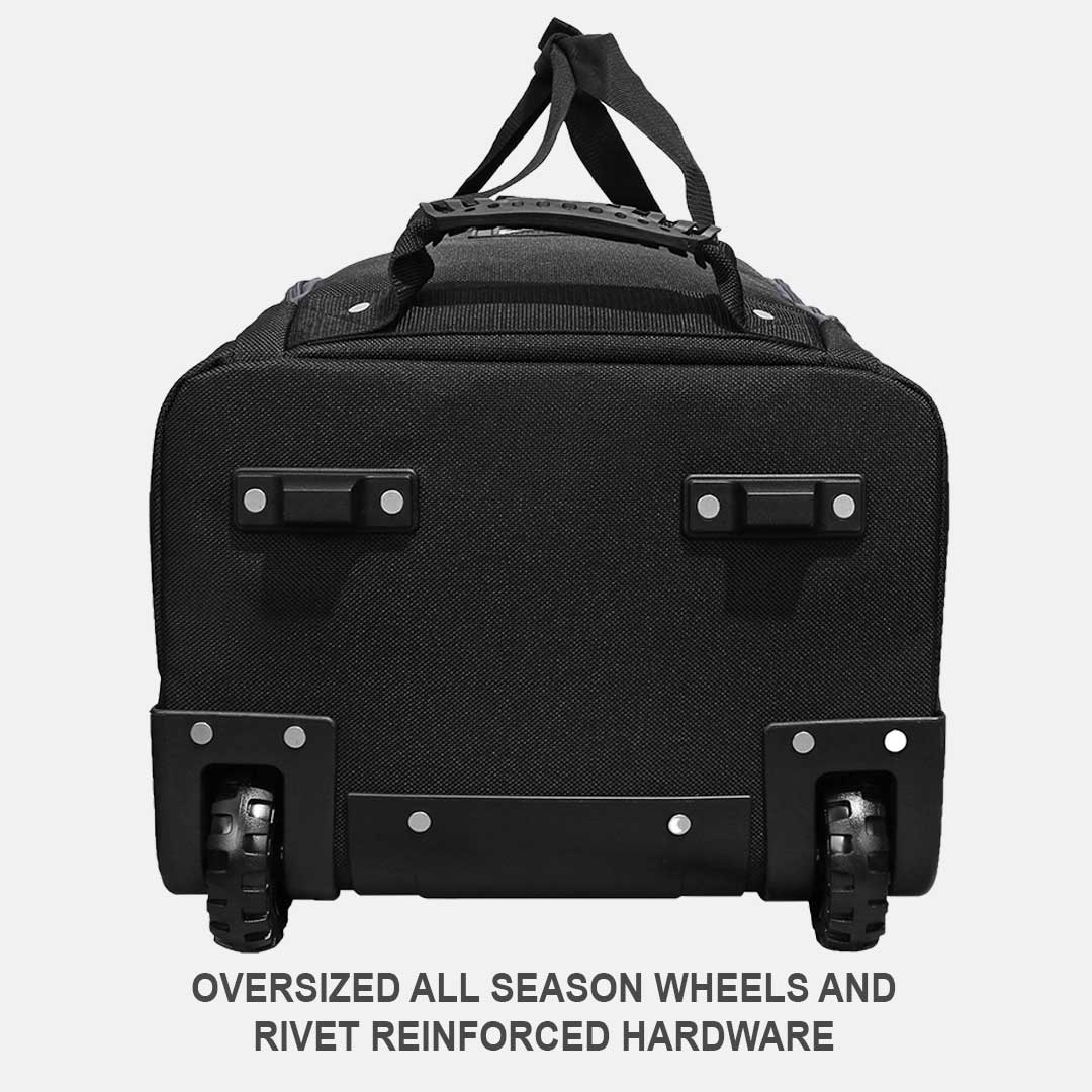 Enforcer Golf Travel Bag | Unrivaled Hard Top Durability - Black/Grey - Club Rehab